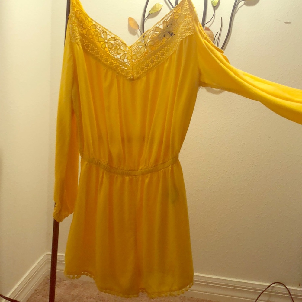 Yellow summer romper